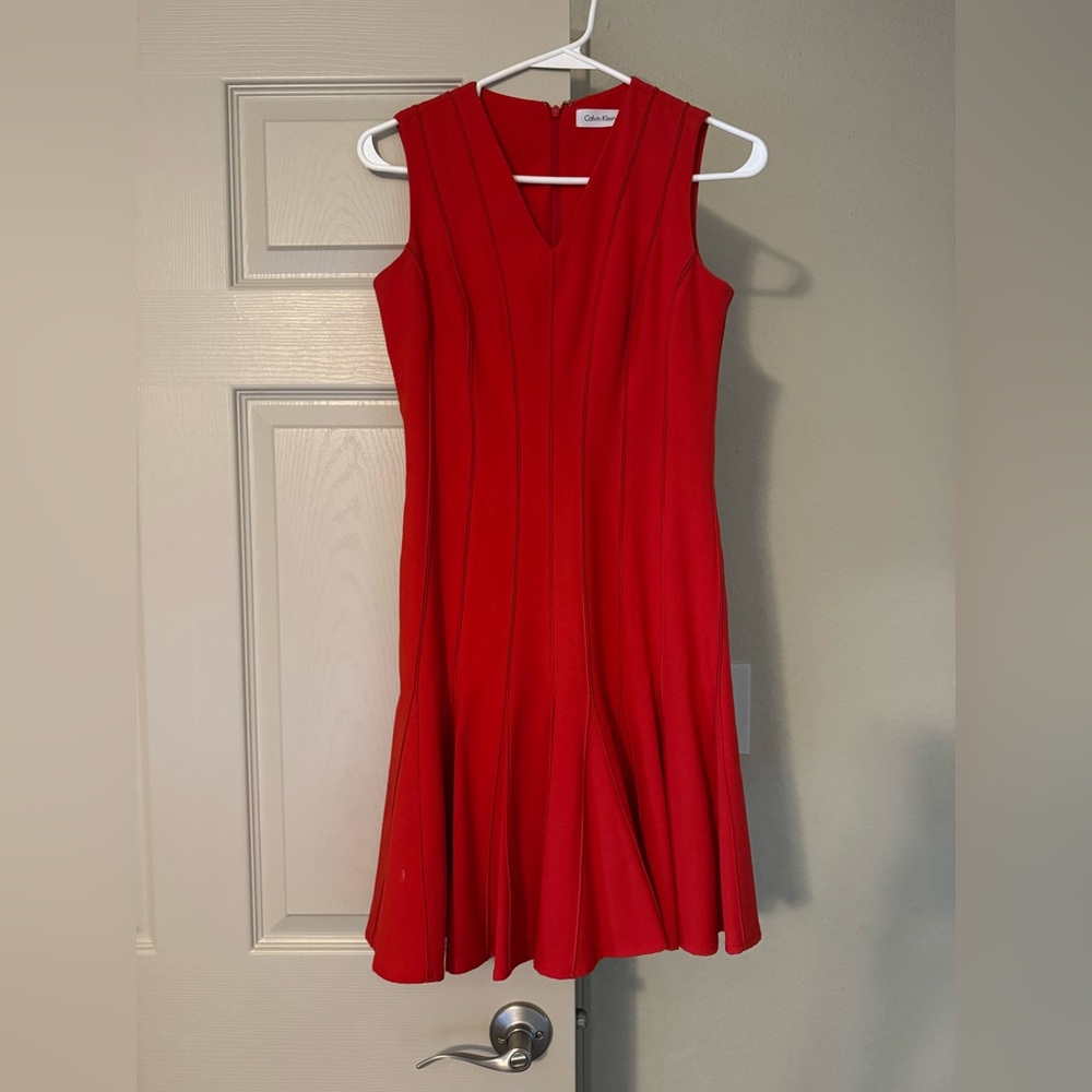 Calvin Klein Vibrant Red Dress